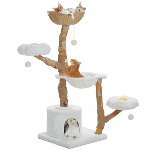 Wicker Basket Bed Cat Tower